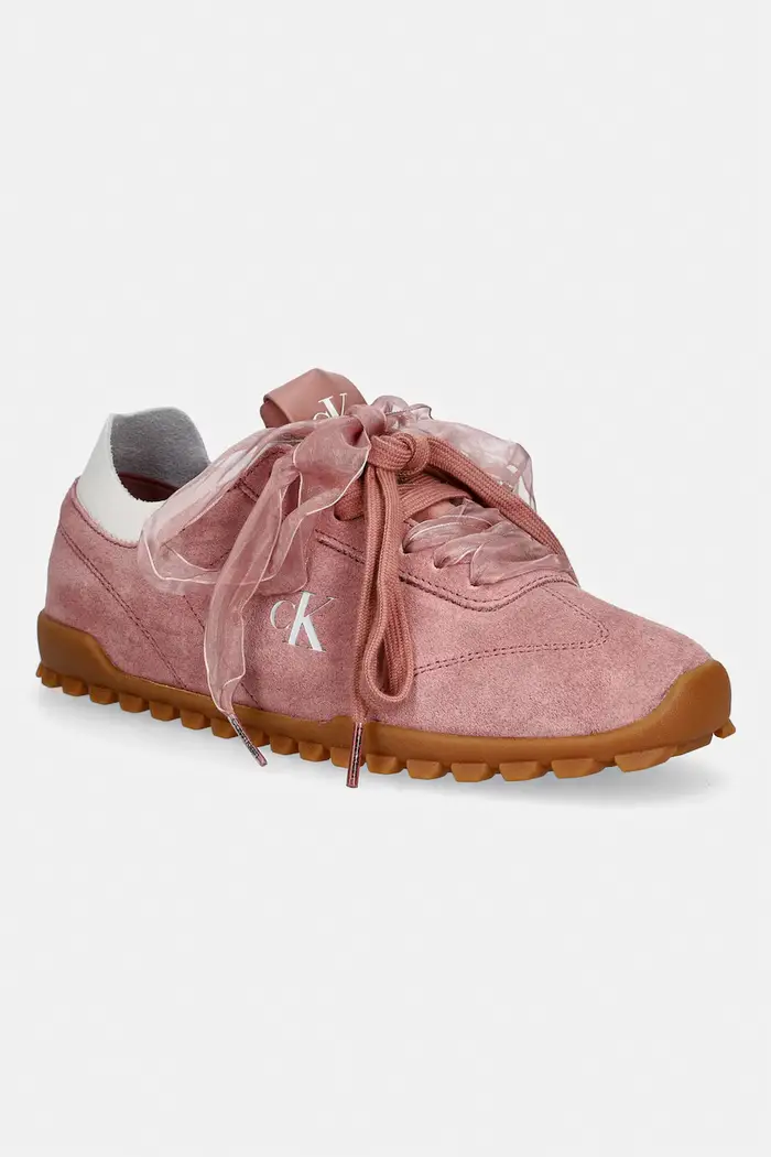 Calvin Klein LOW PROFILE RUN MG SUE DB LACES sneakers da donna Rosa