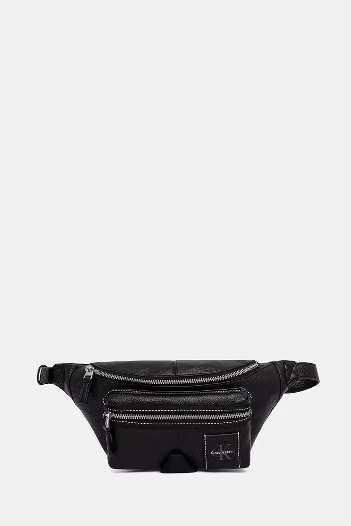 marsupio da uomo in similpelle Nero