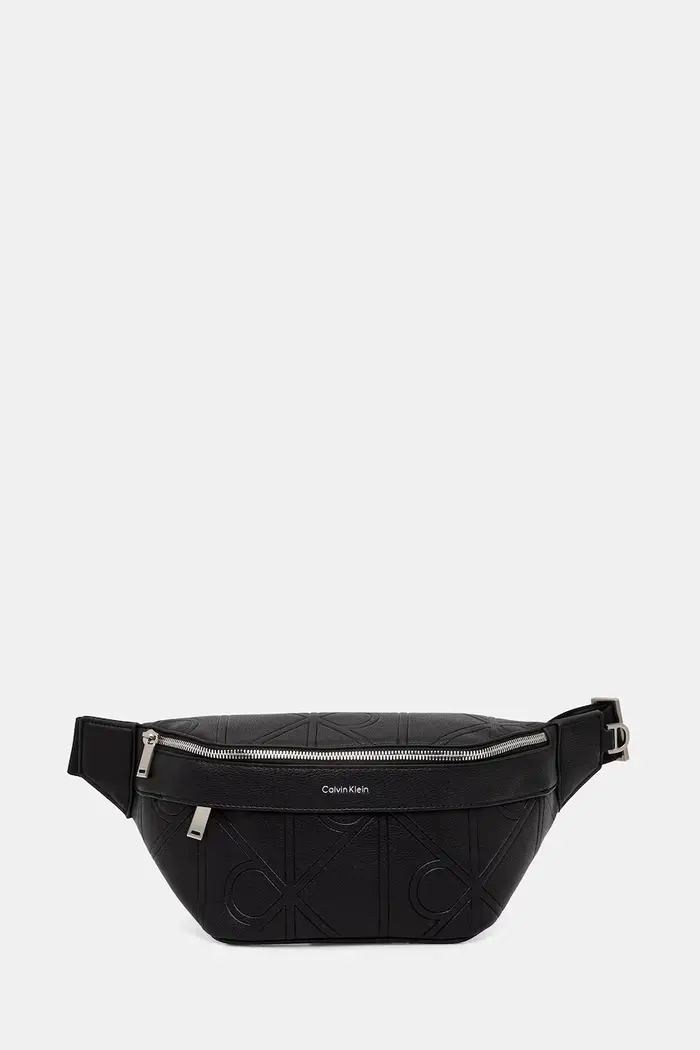 Calvin Klein marsupio da uomo in similpelle Nero