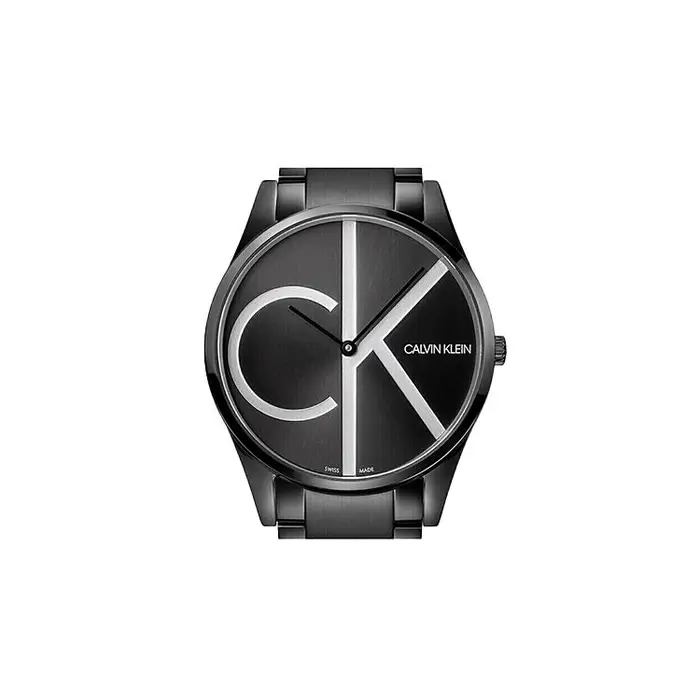 Calvin Klein Orologio al Quarzo Ck Movimento al Quarzo Cinturino in Acciaio Inossidabile Quadrante Nera Orologi da Uomo Argento K4N21441