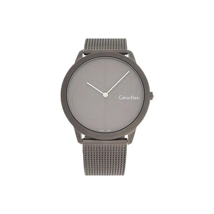 Calvin Klein Orologio CK Serie Quarzo Minimalista Movimento al Quarzo Bracciale in Acciaio Inossidabile Quadrante Grigia Orologi da Uomo