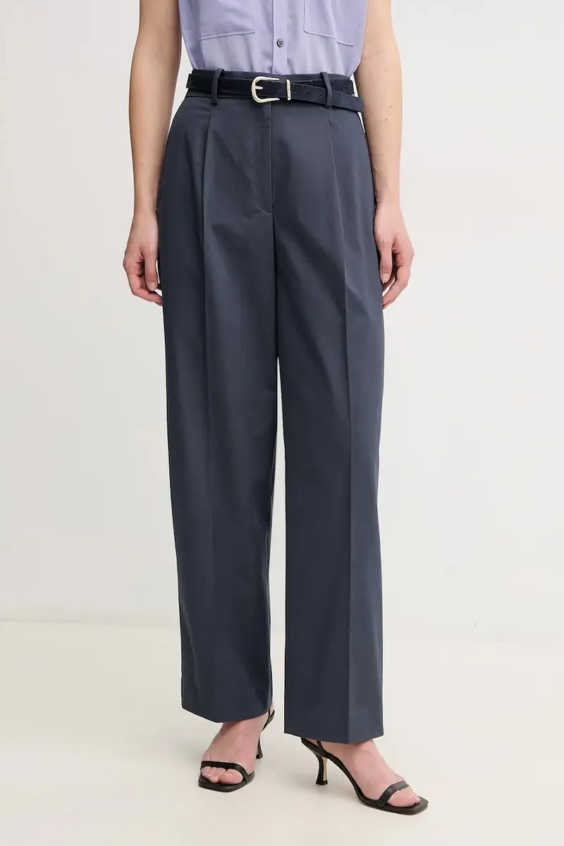 Calvin Klein pantaloni donna colore blu navy LV044B675G