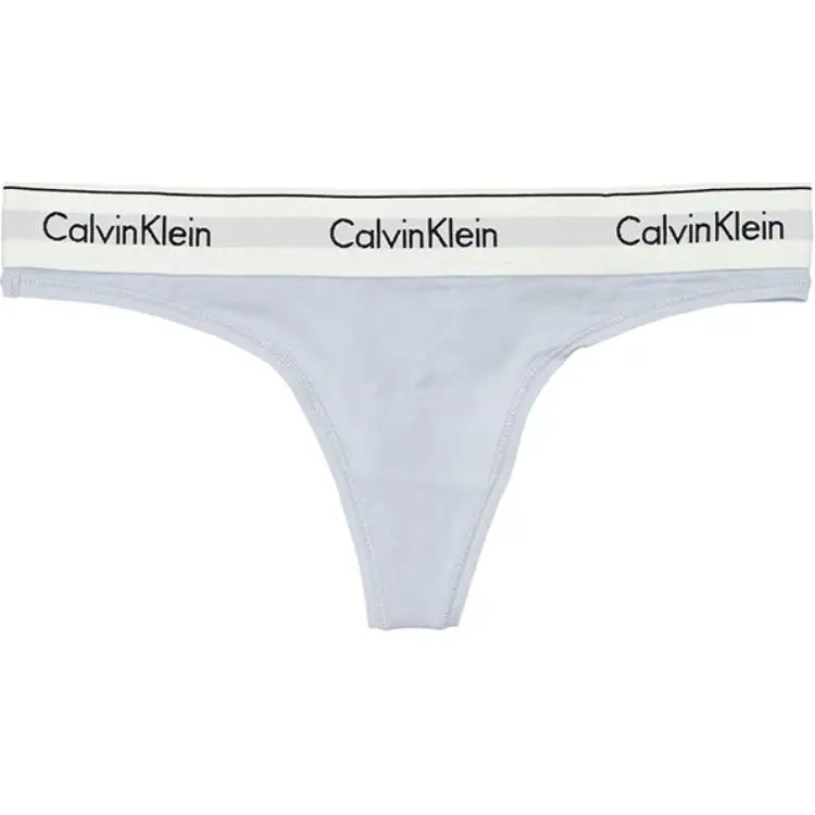 Calvin Klein Perizoma Confortevole Jacquard Lettere Intimo Donna Grigio 0000F3786E-CIQ