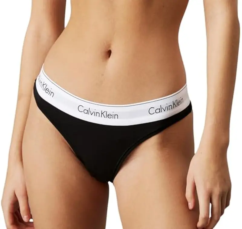 Calvin Klein Perizoma Donna Tanga, Nero (Black)