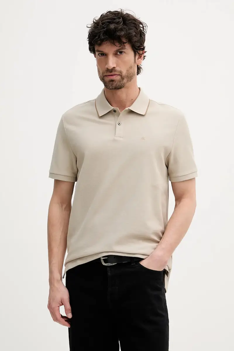 Calvin Klein Polo Uomo Beige 3242480
