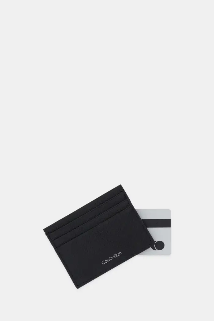 portacarte in pelle Nero