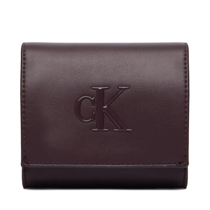 Calvin Klein Portafoglio Bold Ck Medium Bifold LV04F1156G Bordeaux