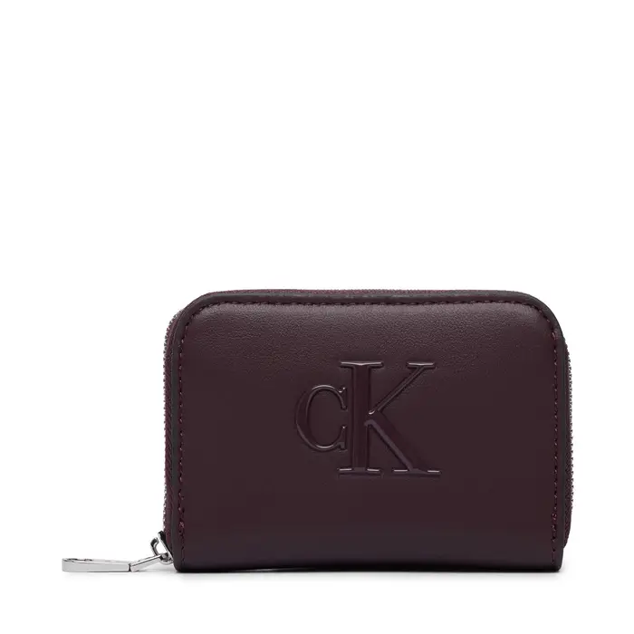 Calvin Klein Portafoglio Bold Ck Medium Zip Around LV04F1154G Bordeaux