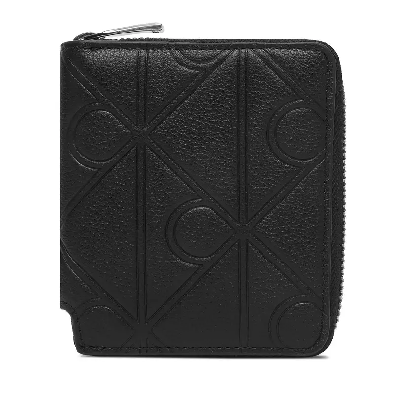 Calvin Klein Portafoglio Xl Emblem Aop Emboss Zipp Bill Fo LV04D1176G Nero