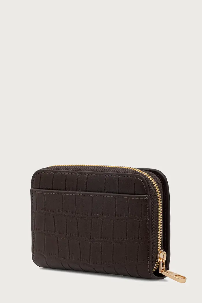 portafoglio da donna in pelle Marrone