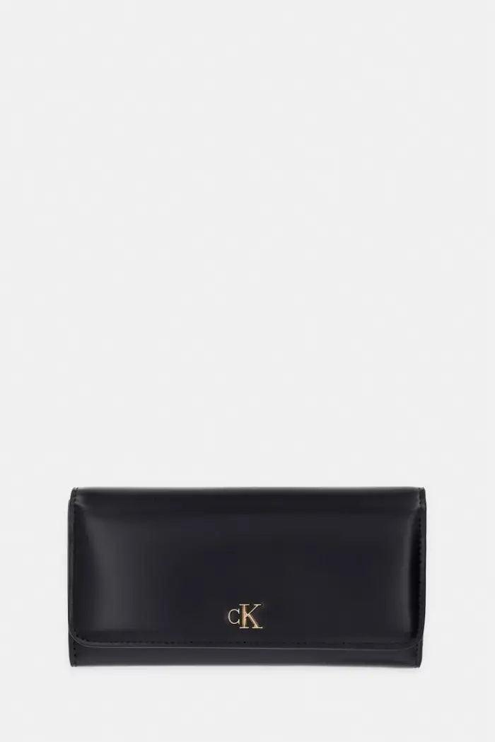 Calvin Klein portafoglio da donna in pelle Nero