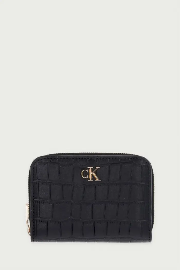 Calvin Klein portafoglio da donna in pelle Nero