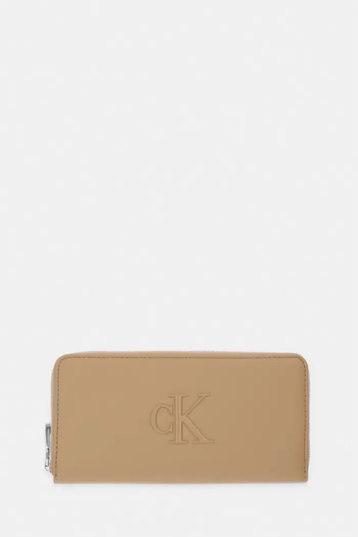 Calvin Klein portafoglio da donna in similpelle Beige
