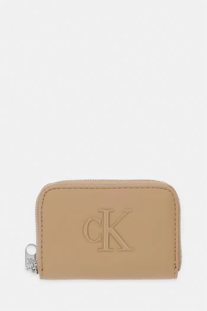 Calvin Klein portafoglio da donna in similpelle Beige