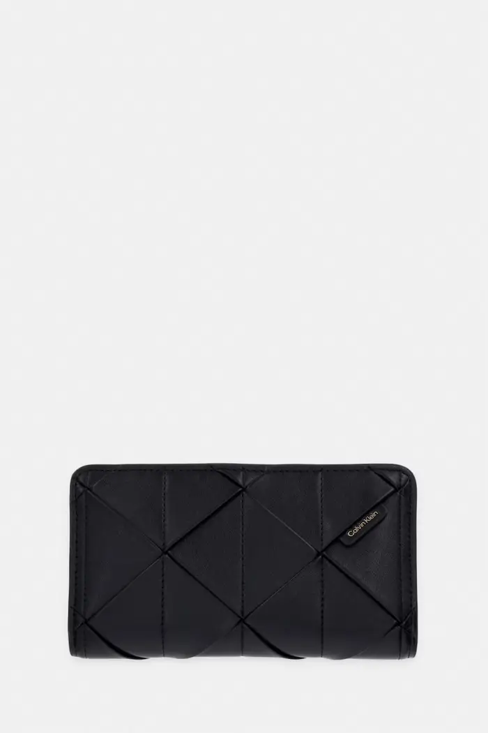 Calvin Klein portafoglio da donna in similpelle Nero