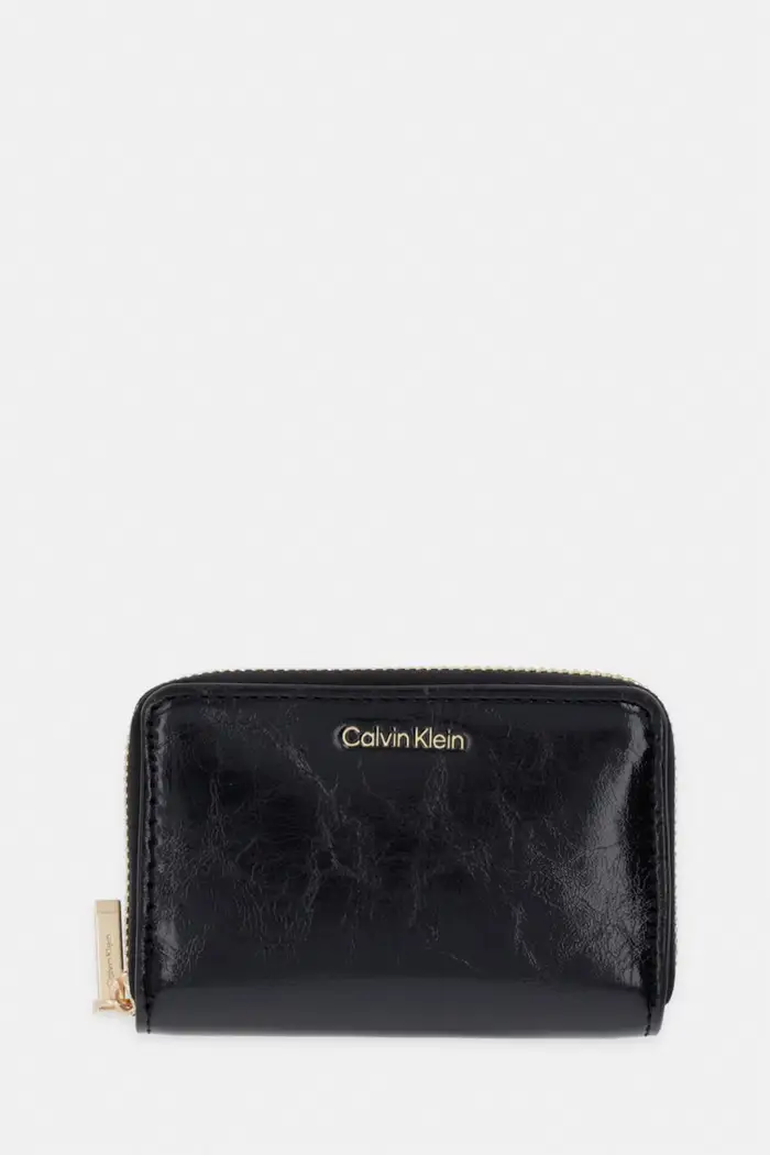 Calvin Klein portafoglio da donna in similpelle Nero