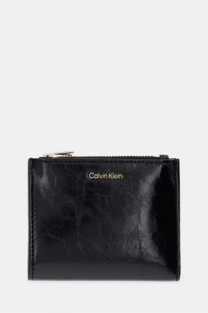 Calvin Klein portafoglio da donna in similpelle Nero