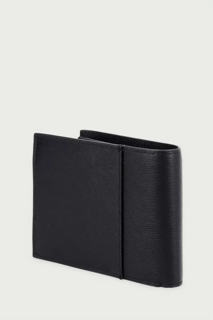 portafoglio da uomo in pelle Nero