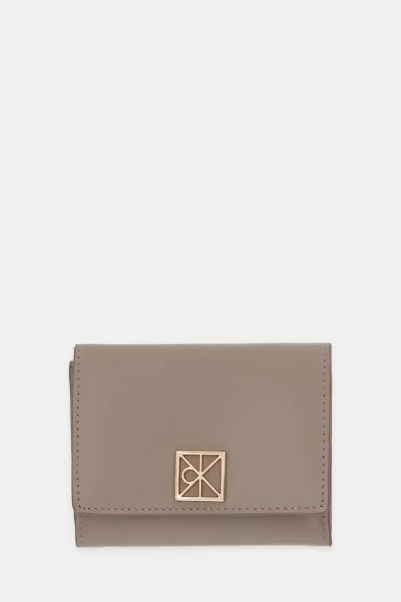 Calvin Klein portafoglio in pelle Beige
