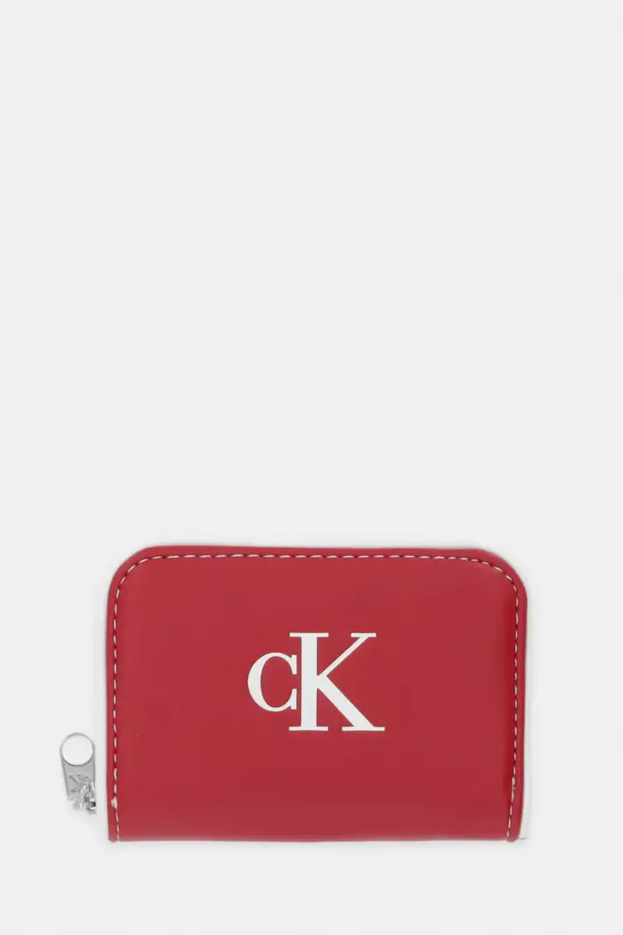 Calvin Klein portafoglio RFID da donna in similpelle Rosso