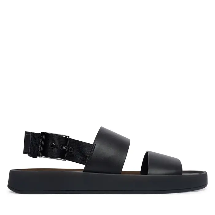 Sandali Calvin Klein Webbing Back Strap HM0HM02095 Nero
