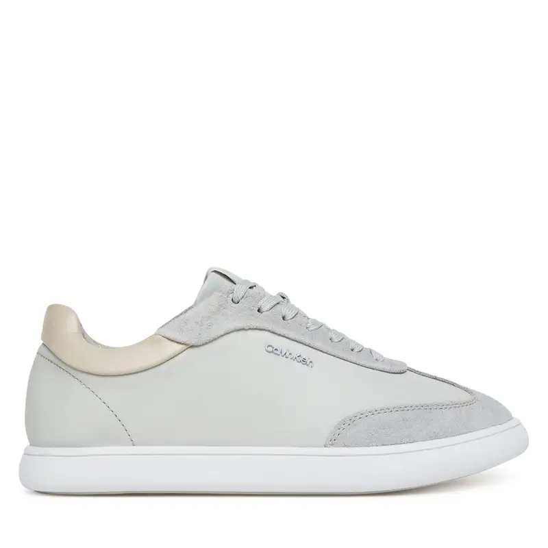 Calvin Klein Sneakers Cupsole Lace Up - Lth Sue Mix HW0HW02435 Grigio