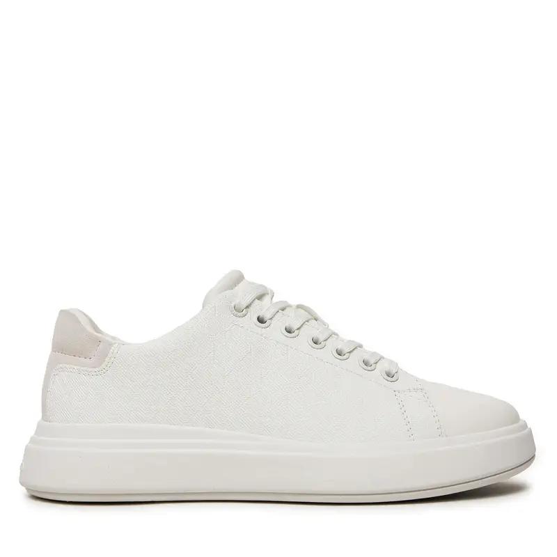 Calvin Klein Sneakers Cupsole Lace Up Mono HW0HW02445 Bianco