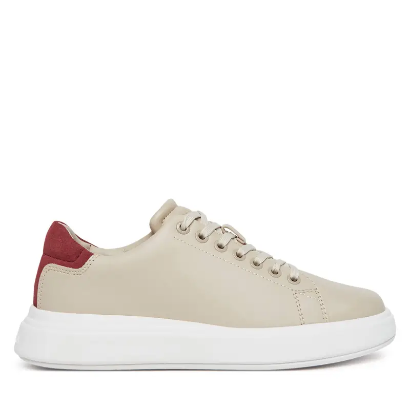 Calvin Klein Sneakers Cupsole Lace Up - Suede Bt HW0HW02404 Beige