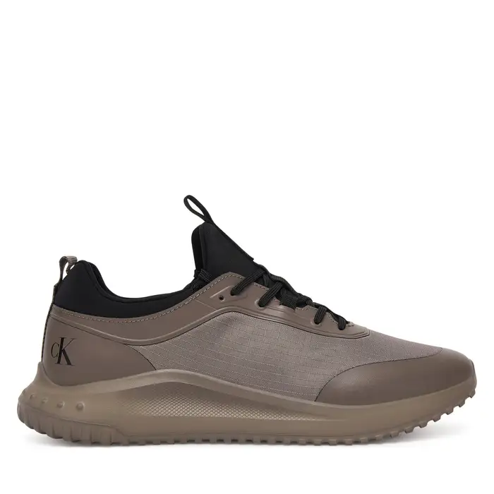 Sneakers Calvin Klein Eva Runner Laceup Sock Mat Mix YM0YM01443 Marrone