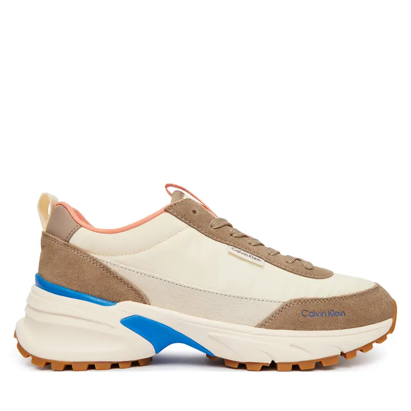 Calvin Klein Sneakers Hike Runner Nylon Mix HW0HW03279 Marrone