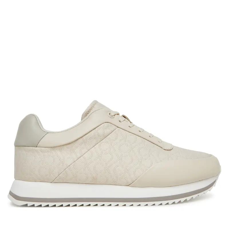 Calvin Klein Sneakers Runner Lace Up - Jacq HW0HW02413 Écru Écru