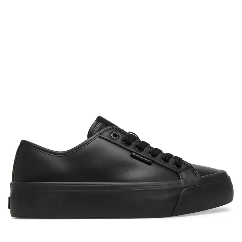 Calvin Klein Sneakers Vulc Flatf Lace Up Lth YW0YW01932 Nero