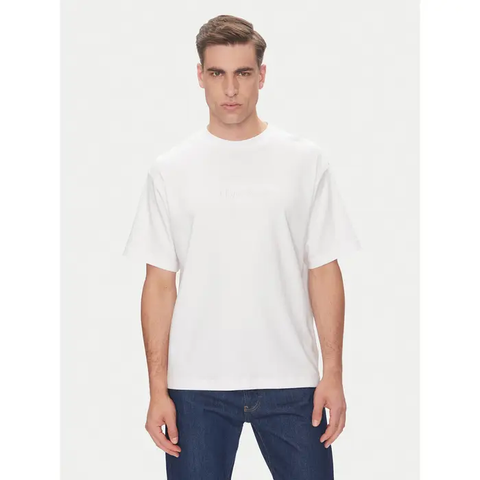 T-shirt LV04LC206G Bianco Relaxed Fit