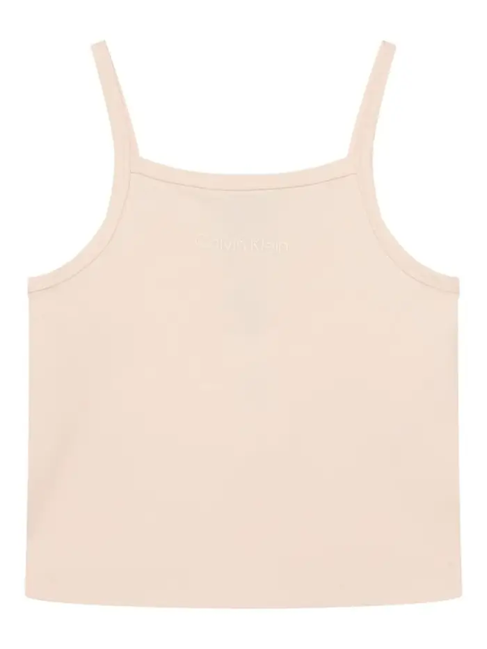 top donna rosa chiaro slim fit con logo