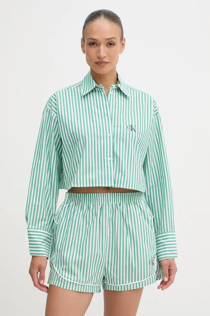 Calvin Klein Underwear camicia da donna in cotone Verde