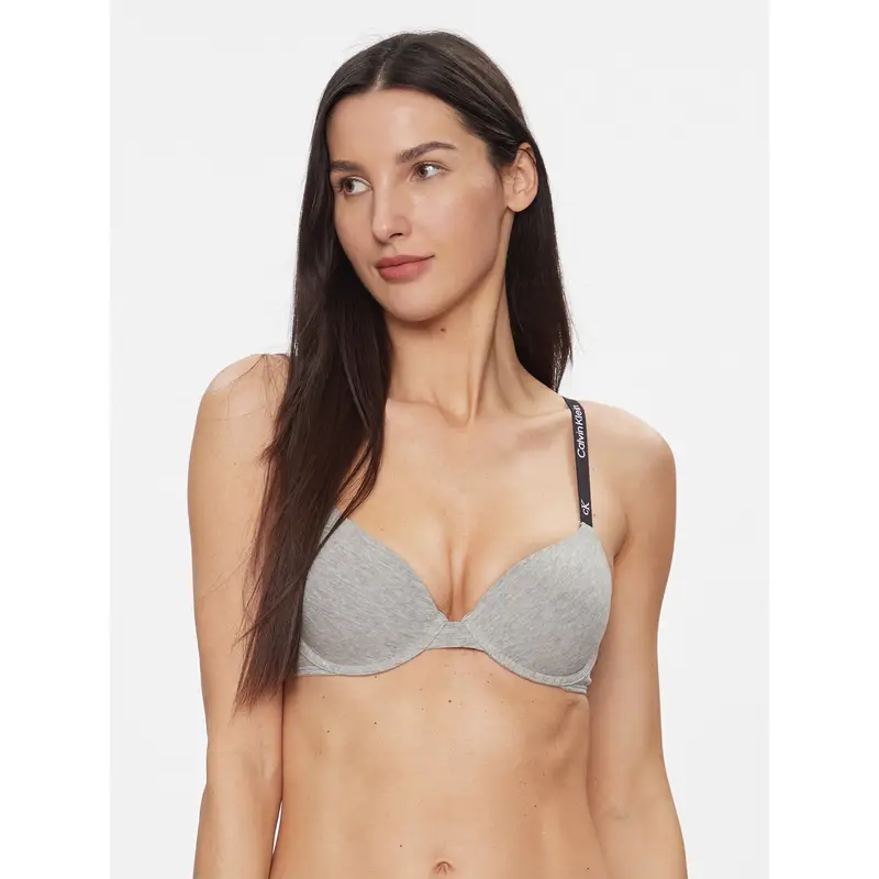 Calvin Klein Underwear Reggiseno con ferretto Lightly Lined Demi 000QF7219E Grigio