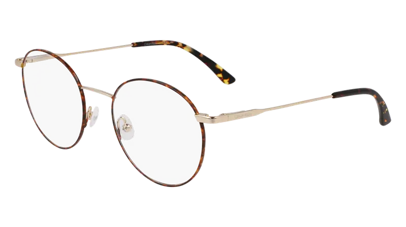 Calvin Klein Unisex CK19119 235 Montature da vista Metallo Havana Rotonda Normale