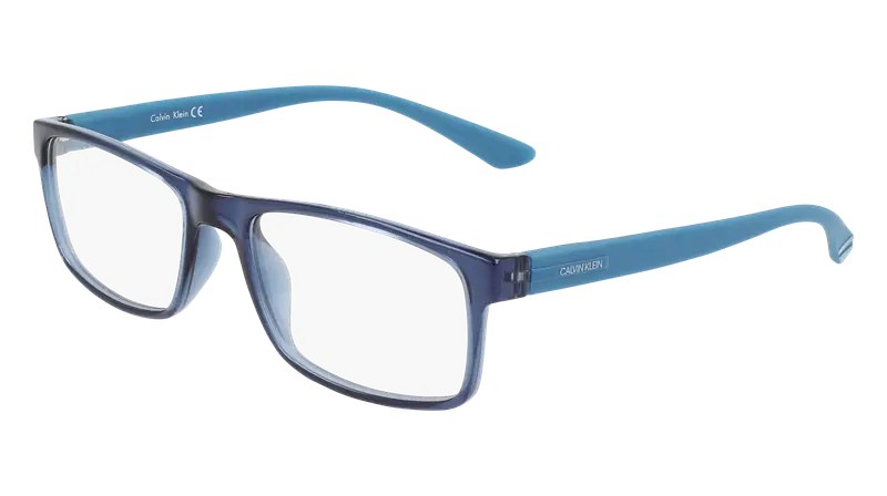 Calvin Klein Uomo CK19569N 430 Montature da vista Bio-iniettato Blu Squadrata Normale