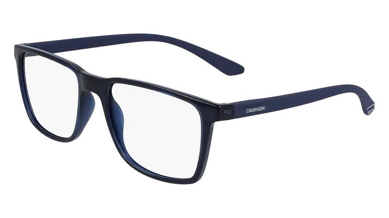 Calvin Klein Uomo CK19573N 405 Montature da vista Bio-iniettato Blu Squadrata Normale
