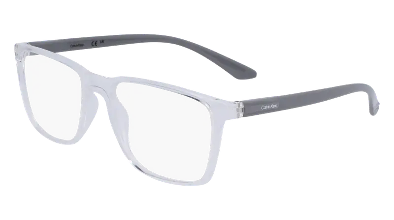 Calvin Klein Uomo CK19573N 970 Montature da vista Bio-iniettato Trasparente Squadrata Normale