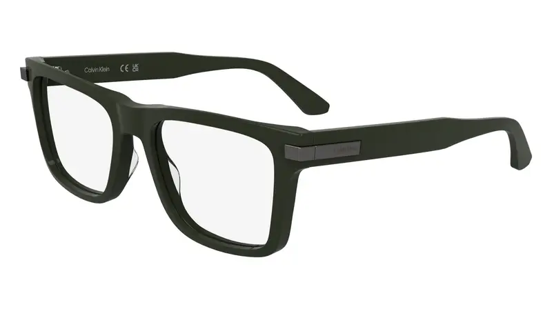 Calvin Klein Uomo CK25514 330 Montature da vista Acetato Verde Squadrata Normale
