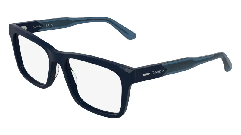 Calvin Klein Uomo CK25544 400 Montature da vista Acetato Blu Squadrata Normale