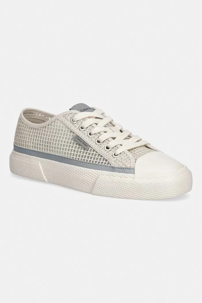 VULC LACEUP LOW RAFFIA sneakers da donna Beige