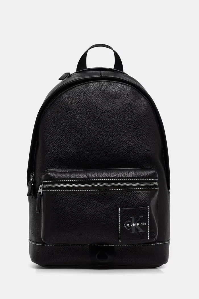 zaino da uomo in similpelle Nero