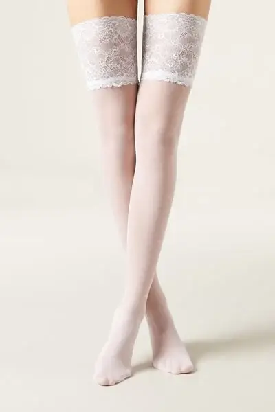 Calzedonia Autoreggenti 20 Denari Opache Donna Taglia 3/4