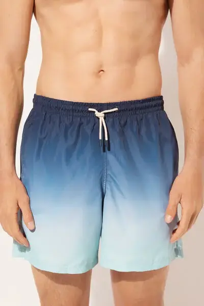 Calzedonia Boxer in Fantasia Uomo Costume Formentera Uomo Blu