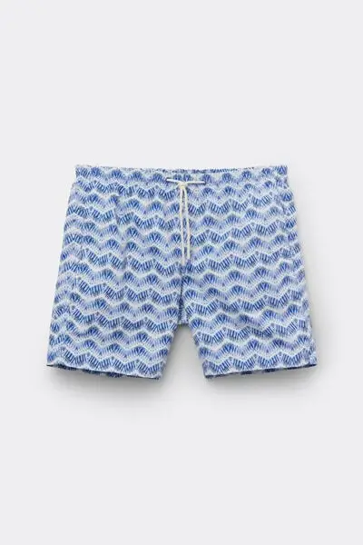 Calzedonia Boxer in Fantasia Uomo Costume Formentera Uomo Blu