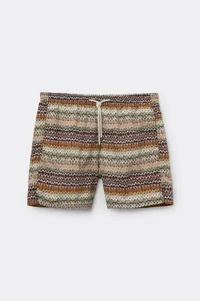 Calzedonia Boxer in Fantasia Uomo Costume Formentera Uomo Verde