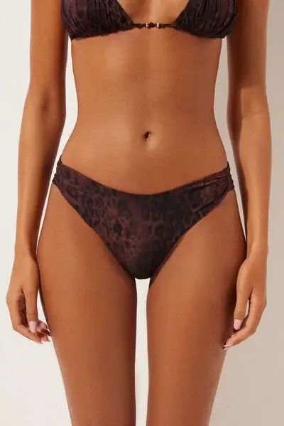 Brasiliana Costume Dark Animalier Donna Marrone