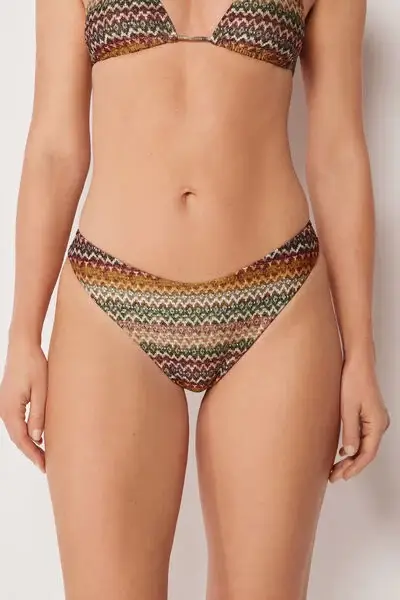 Calzedonia Brasiliana Costume Elegant Ethnic Donna Verde